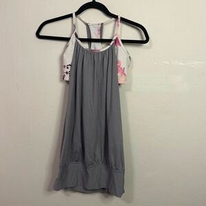 Lululemon No Limits Floral Tank Top with Bra